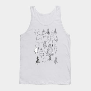 Hand Drawn Trees Tank Top